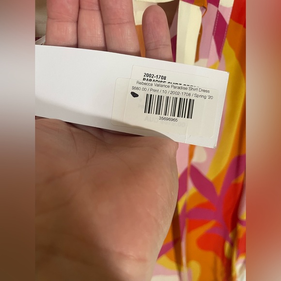 REBECCA VALLANCE Dress Size US 6 NWT New Paradise Silk Colorful Luxury Modern - Picture 8 of 10